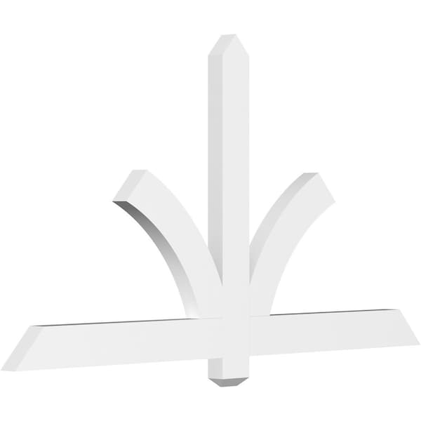 Ekena Millwork Redmond Architectural Grade PVC Gable Bracket, 60"W x 32 1/2"H x 2"D x 4"F, 13/12 Pitch GBP060X33X0204RED00 - main